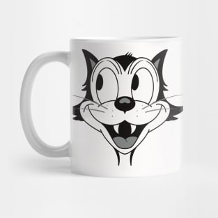 Retro Cartoon Cat Mug